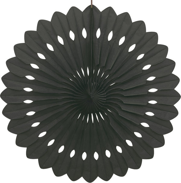 40cm Black Decorative Paper Fan