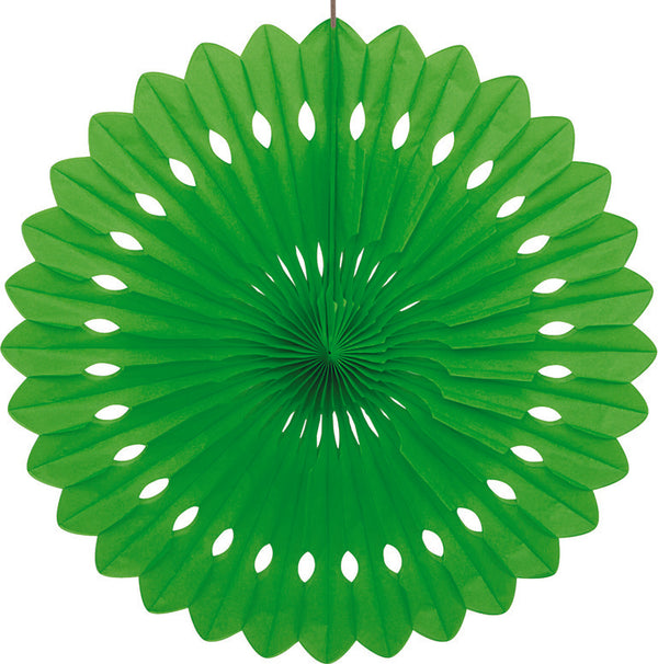 40cm Lime Green Decorative Paper Fan