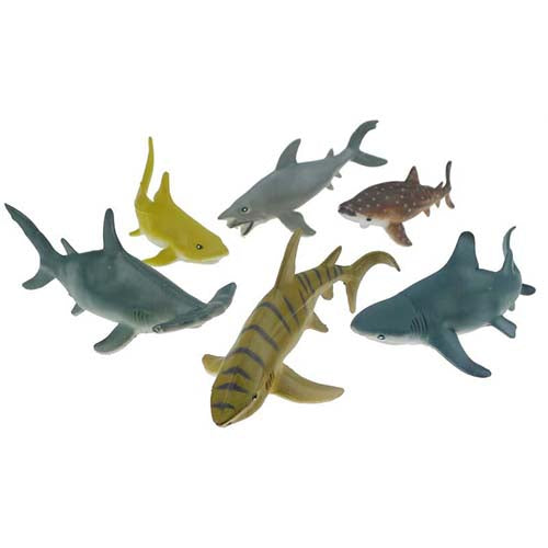 Large Shark Toy Animal Set