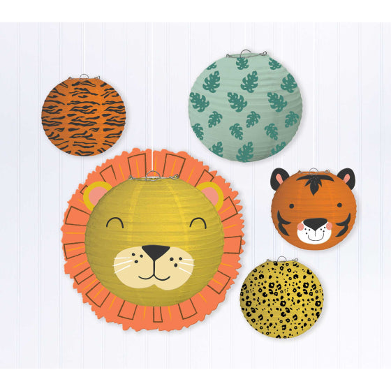 Get Wild Jungle Animals Paper Party Lanterns