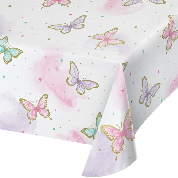 Pastel Butterfly Party Paper Tablecloth