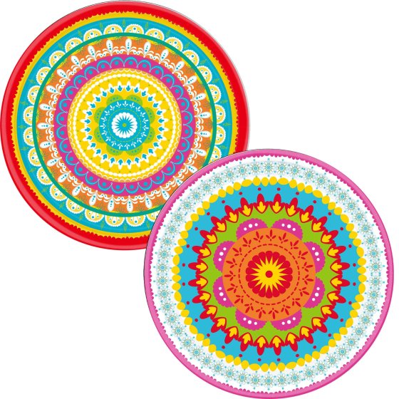 Tropical Boho Fiesta Party Plates