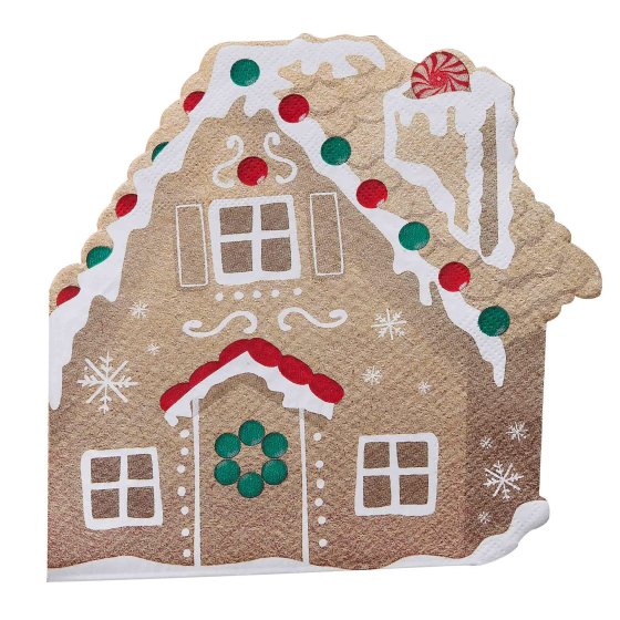 Christmas Gingerbread House Party Napkins - Ginger Ray Party