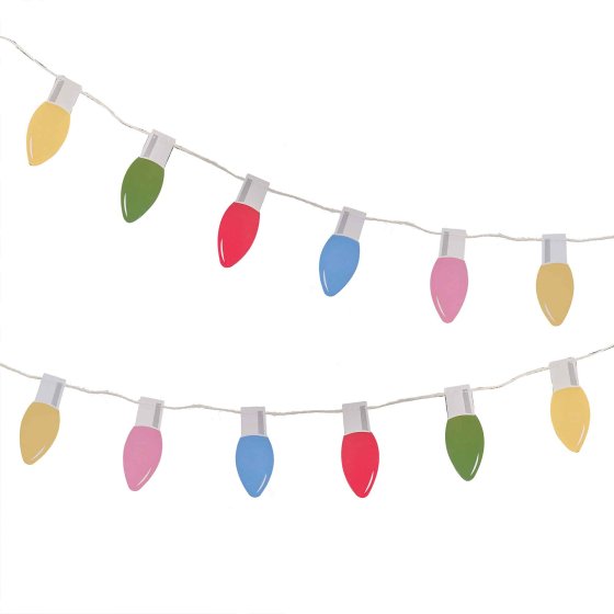 Christmas Lights Paper Party Garland - Ginger Ray Party