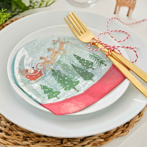 Christmas Snow Globe Party Napkins