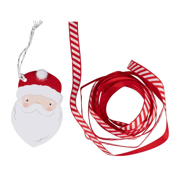 Santa Gift Tags & Ribbon