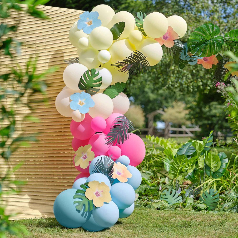 Luxe Floral Tropical Balloon Garland