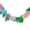 Tropical Floral Hibiscus and Palm Leaf Garland
