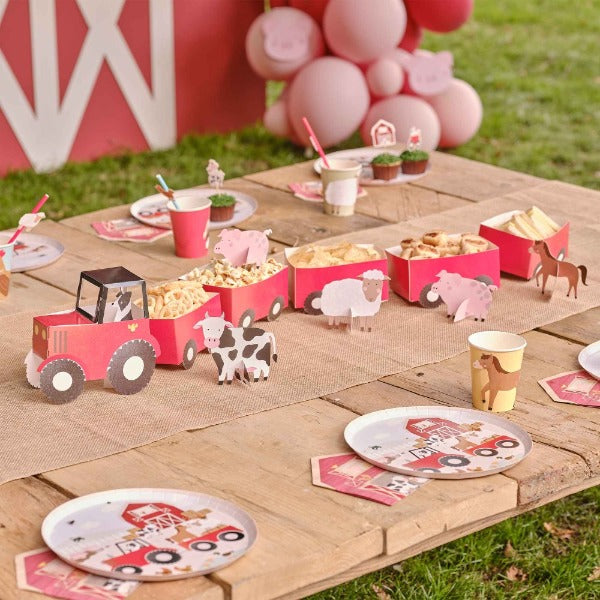 Farm Friends Tractor & Trailer Party Treat Stand