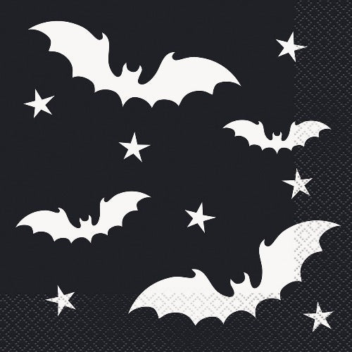 Halloween Bat Party Paper Napkins