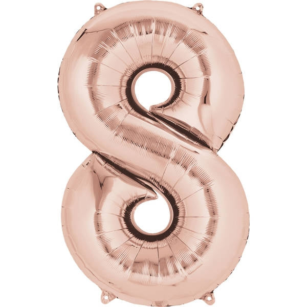 Rose Gold Jumbo Foil Balloon # 8