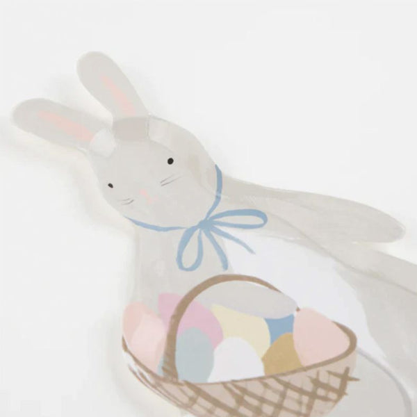 Easter Bunny With Basket Shaped Plates