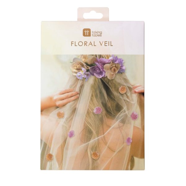 Bridal Blossom Floral Veil - Bride to Be