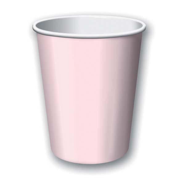 Baby Pink Plain Paper Cups