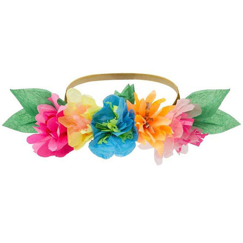 Bright Floral Blossom Party Crowns Meri Meri