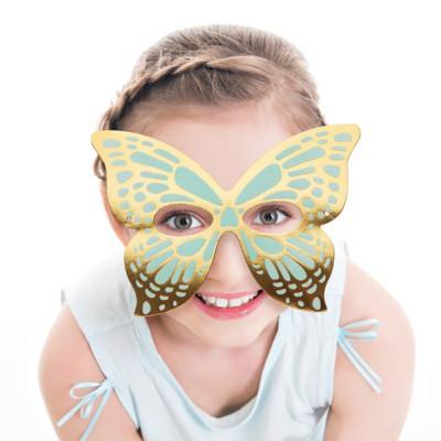 Shimmer Butterfly Shaped Paper Masks