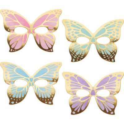 Shimmer Butterfly Shaped Paper Masks