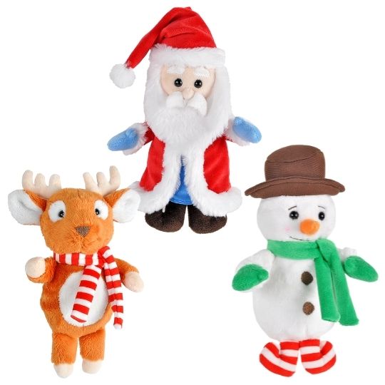 Christmas Santa & Friends Soft Toy Set