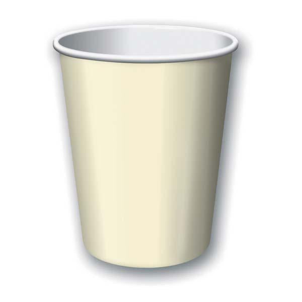 Ivory Plain Paper Cups
