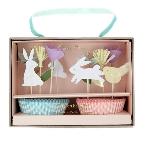 Meri Meri Easter Floral Bunny Cupcake Kit