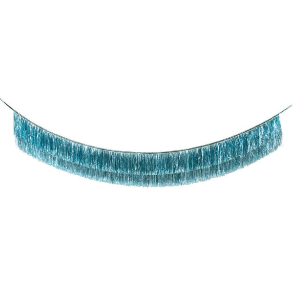 Blue Tinsel Fringe Garland Meri Meri