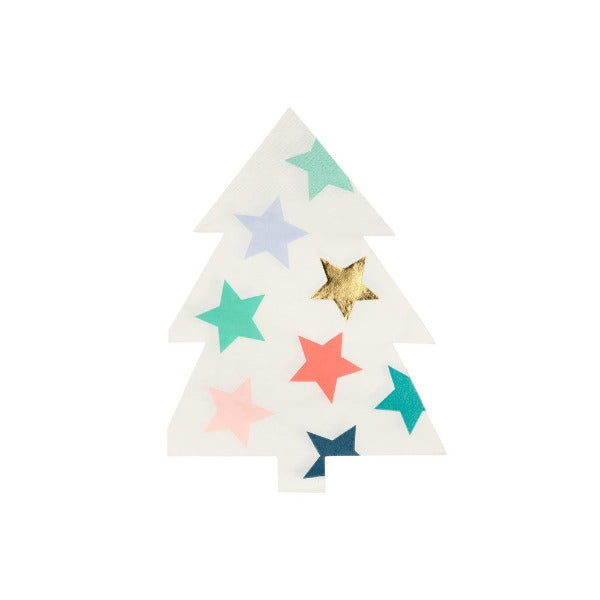 Christmas Tree Shaped Party Napkins - Meri Meri