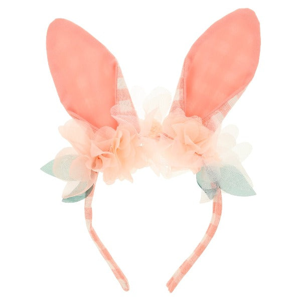 Embellished Gingham Bunny Headband Meri Meri