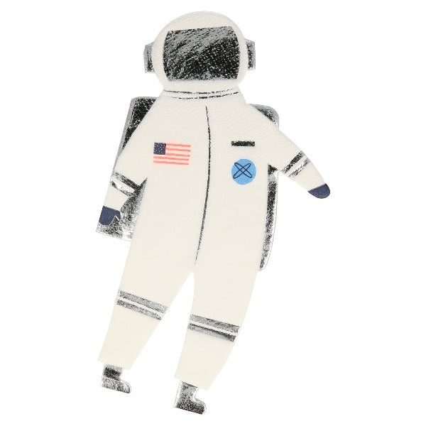  Astronaut Shaped Party Napkins - Outer Space Meri Meri