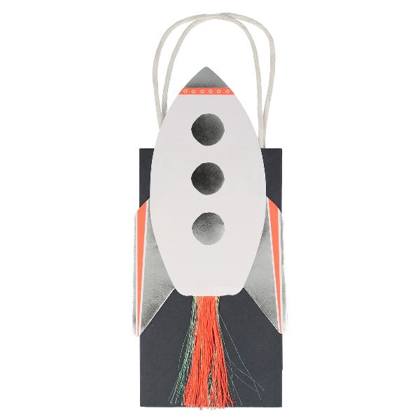 Space Rocket Shaped Party Bags Meri Meri Pack of 8