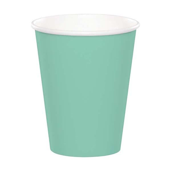 Mint Green Plain Paper Cups