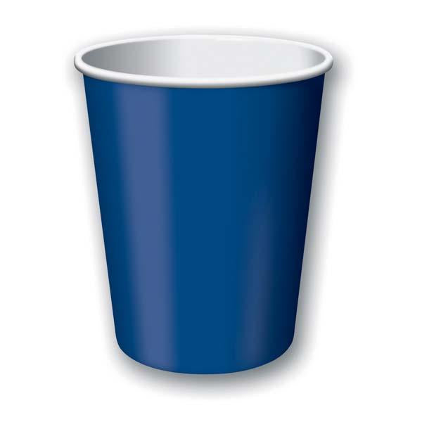 Navy Plain Paper Cups
