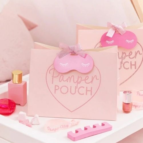 Pink Glitter Pamper Pouch - Party Bag Pack of 5 Ginger Ray