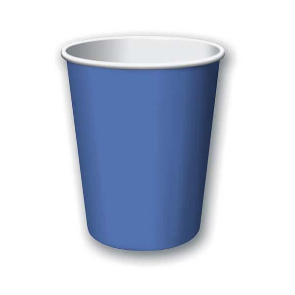 Royal Blue Plain Paper Cups