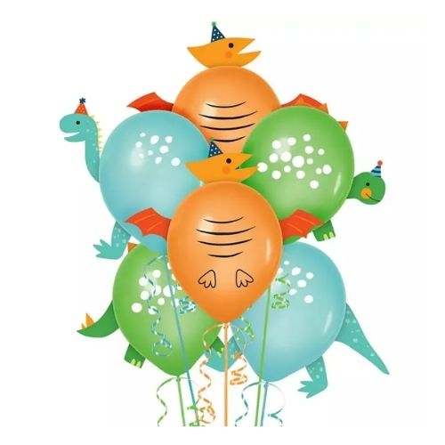 Dinosaur Party Balloons Kit 6 pack