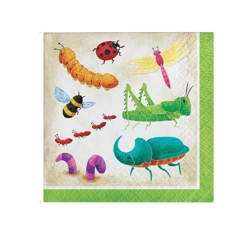 Bugs and Insects Paper Party Napkins