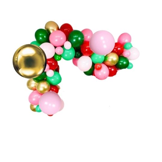 Pink Luxe Christmas Balloon Garland