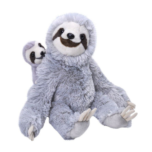 Sloth Mum and Baby Teddy Bear Soft Toy