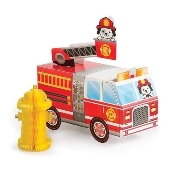 Fire Truck 3D Party Centerpiece