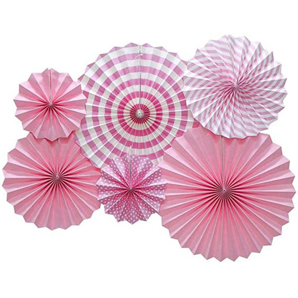 Baby Pink Paper  Fan Decoration Kit