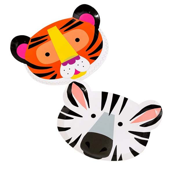 Party Animals Jungle Shaped Plates Talking Tables