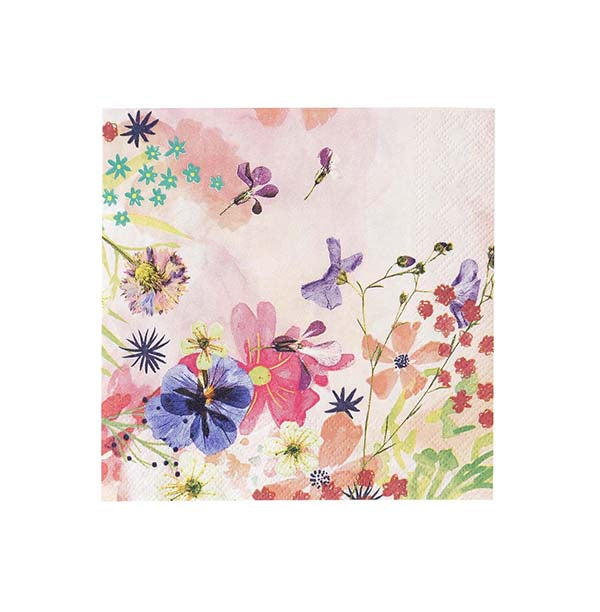 Blossom Girls Vintage Floral Cocktail Napkins Talking Tables