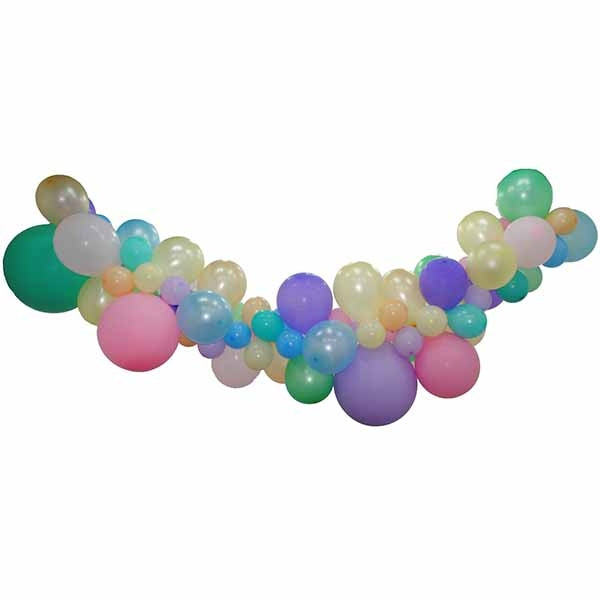 Pastel Rainbow Balloon Garland