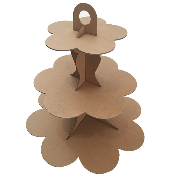 Brown Kraft Cardboard Cupcake Stand