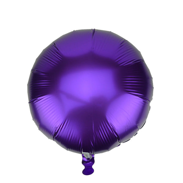 45cm Purple Round Foil Balloon