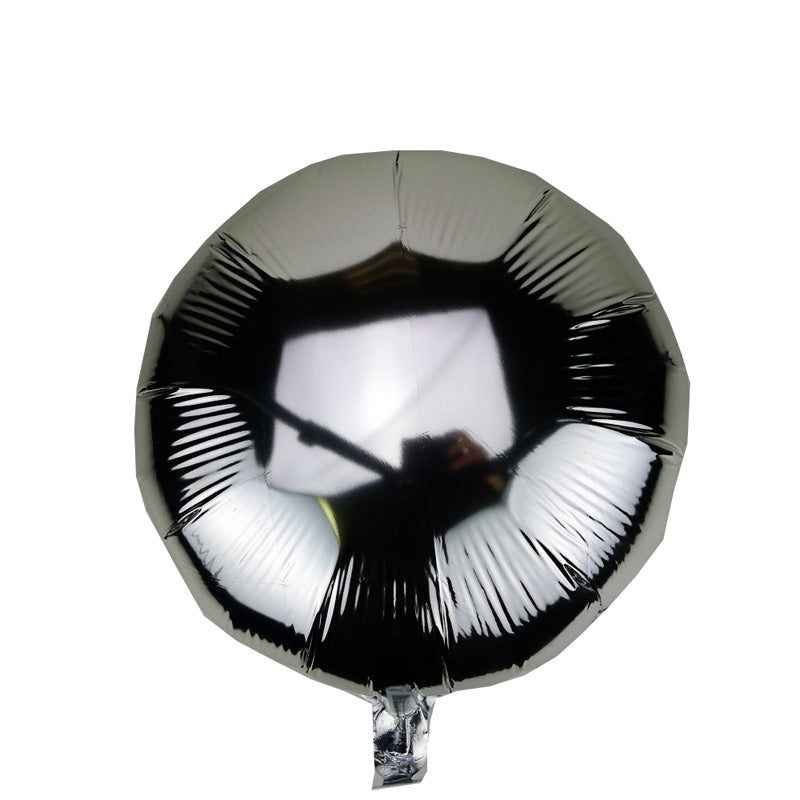 45cm Silver Round Foil Balloon