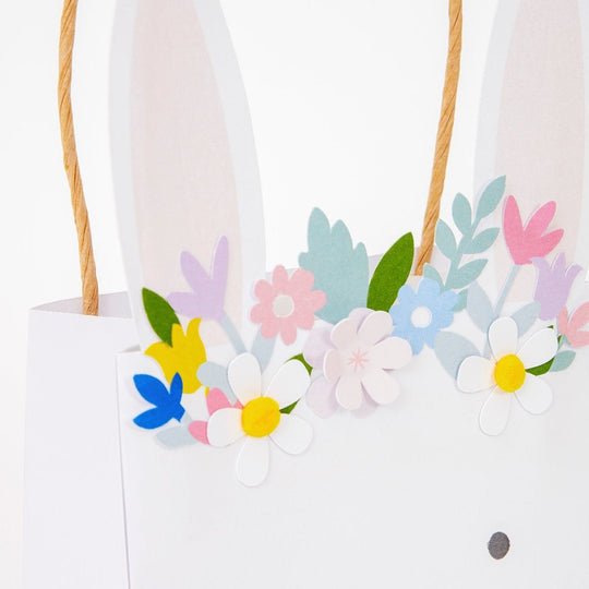 Meri Meri Floral Bunny Paper Party Bags