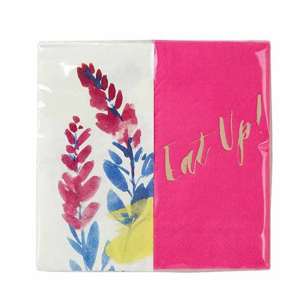 Bright Floral Duo Napkins Talking Tables