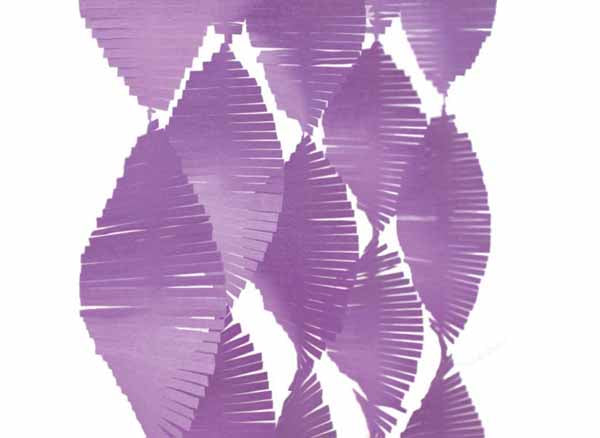 Pretty Purple Fringe Garland