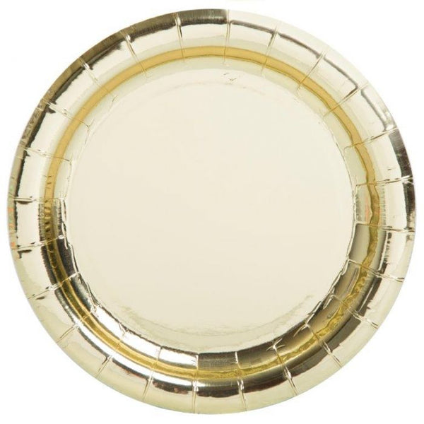 Gold Foil Party Plates Large