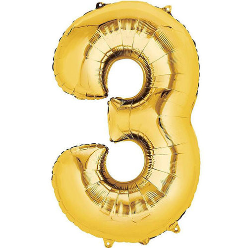 Gold Jumbo Foil Balloon # 3